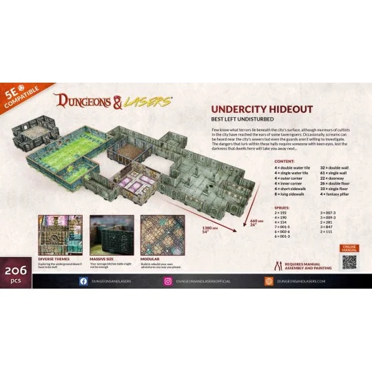 Dungeons & Lasers Starter Set: UNDERCITY HIDEOUT - Archon Studio DN...