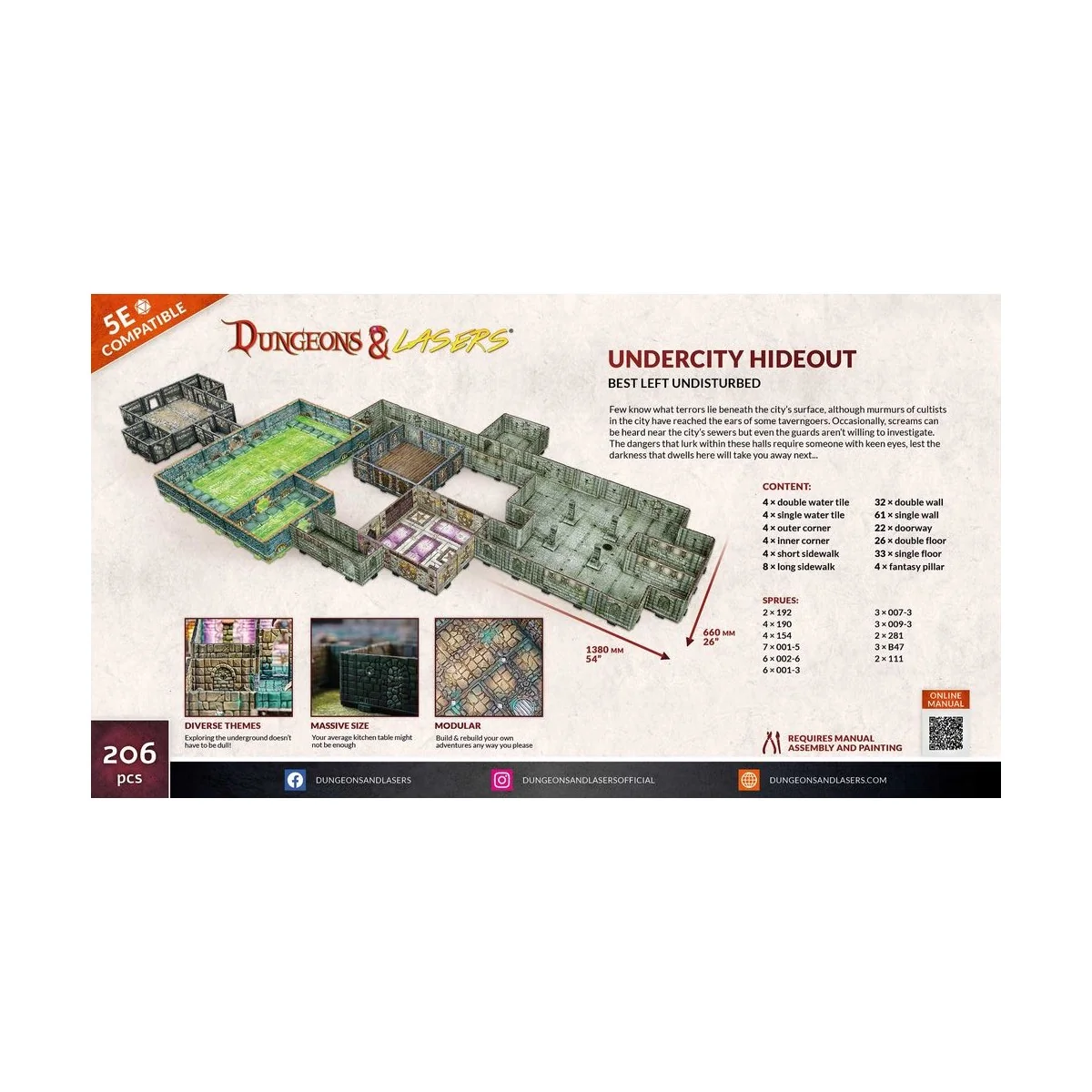 Dungeons & Lasers Starter Set: UNDERCITY HIDEOUT - Archon Studio DN...