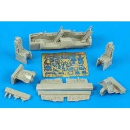 F-16D Fightning Falcon cockpit set Für Hasegawa Bausatz. - Aires 7167