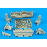F-16D Fightning Falcon cockpit set Für Hasegawa Bausatz. - Aires 7167
