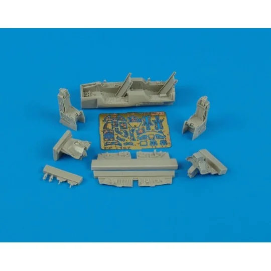 F-16D Fightning Falcon cockpit set Für Hasegawa Bausatz. - Aires 7167