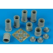 B-58 Hustler Schubdüsen für Hasegawa-Bausatz, 1/72 - Aires 7171 B-58 Hustler Schubdüsen für Hasegawa-Bausatz, 1/72 - Aires 7171