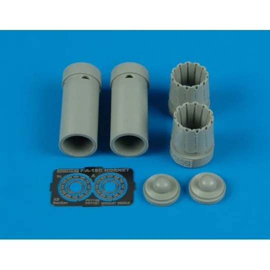 F/A-18C exhaust nozzles - opened für Hasegawa Bausatz, 1/72 - Aires...