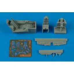 F-16 CG/CJ Falcon cockpit set für Academy Bausatz, 1/72 - Aires 7196