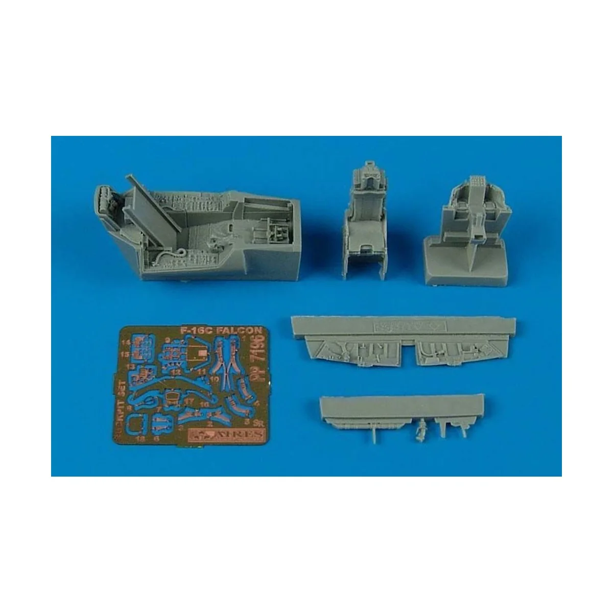 F-16 CG/CJ Falcon cockpit set für Academy Bausatz - Aires 7196