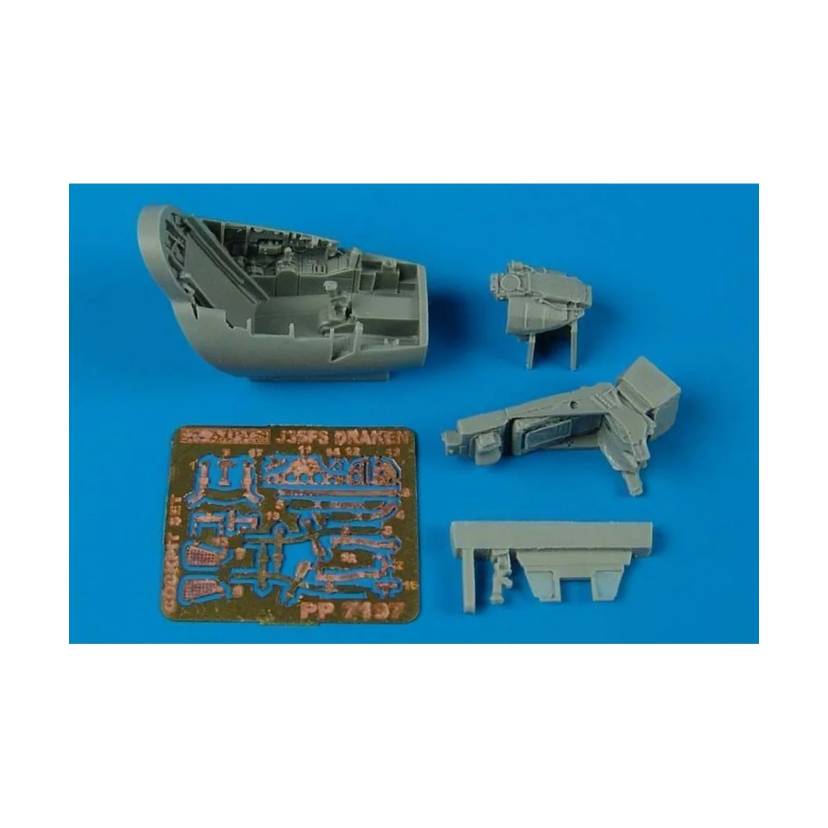 J35FS Draken cockpit set für Hasegawa Bausatz, 1/72 - Aires 7197 J35FS Draken cockpit set für Hasegawa Bausatz, 1/72 - Aires 7197