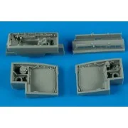 J35 Draken wheel bays für Hasegawa Bausatz, 1/72 - Aires 7200