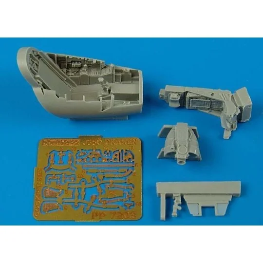 J35Ö Draken cockpit set for Hasegawa/Revell kit - Aires 7202
