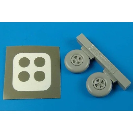 Hurricane wheels & paint masks for Hasegawa kit - Aires 7203