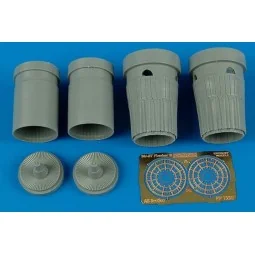 Su-27 Flanker B exhaust nozzles Für Italeri Bausatz, 1/72 - Aires 7207