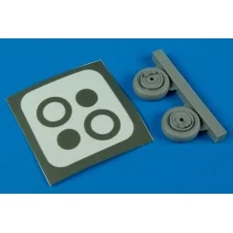 SAAB Tunnan J/S 29 wheels & paint masks Für Heller Bausatz - Aires ...