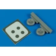 Morane Saulnier M.S.406 wheel & maks Für Hasegawa Bausatz, 1/72 - A... Morane Saulnier M.S.406 wheel & maks Für Hasegawa Bausatz, 1/72 - A...