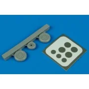 MiG-21F-13 wheels & paint masks Für Revell Bausatz, 1/72 - Aires 7219