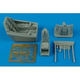 F-117A Nighthawk cockpit set für Hasegawa Bausatz, 1/72 - Aires 7222