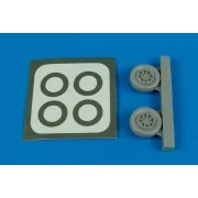 A-1H Skyraider (NAVY) wheels für Hasegawa Bausatz - Aires 7223