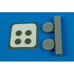 Bf 109G-10/K wheels & paint masks, 1/72 - Aires 7224