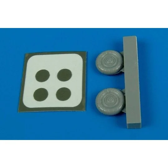 Bf 109G-10/K wheels & paint masks - Aires 7224