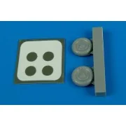 Bf 109G-10/K wheels & paint masks - Aires 7224
