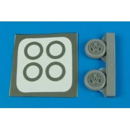 A-7A/B/E Corsiar II wheels & paint masks für Hobby Boss Bausatz, 1/...