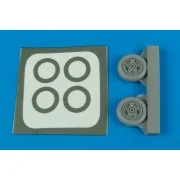 A-7A/B/E Corsiar II wheels & paint masks für Hobby Boss Bausatz, 1/...