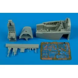 A-7E Corsiar II (early v.) cockpit set für Hobby Boss Bausatz, 1/72...