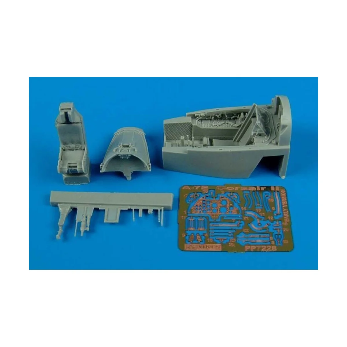 A-7E Corsiar II (early v.) cockpit set für Hobby Boss Bausatz - Air...