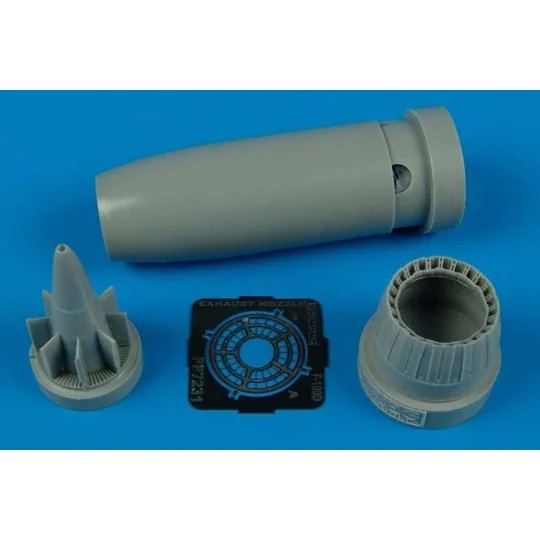 F-100D exhaust nozzle für Italeri Bausatz, 1/72 - Aires 7231 F-100D exhaust nozzle für Italeri Bausatz, 1/72 - Aires 7231