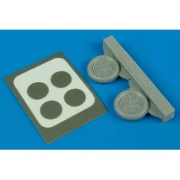 Fw 190A-3/A-5 wheels, 1/72 - Aires 7234