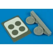 Fw 190A-3/A-5 wheels, 1/72 - Aires 7234