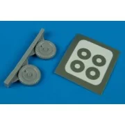 Fw 190A-5/A-9 wheels & paint masks, 1/72 - Aires 7237 Fw 190A-5/A-9 wheels & paint masks, 1/72 - Aires 7237