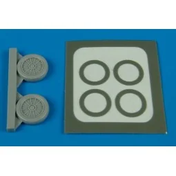 A-4 Skyhawk wheels & paint masks - Aires 7238