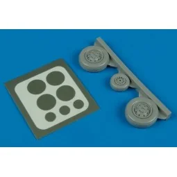 F-105 Thunderchief wheels & paint masks - Aires 7240