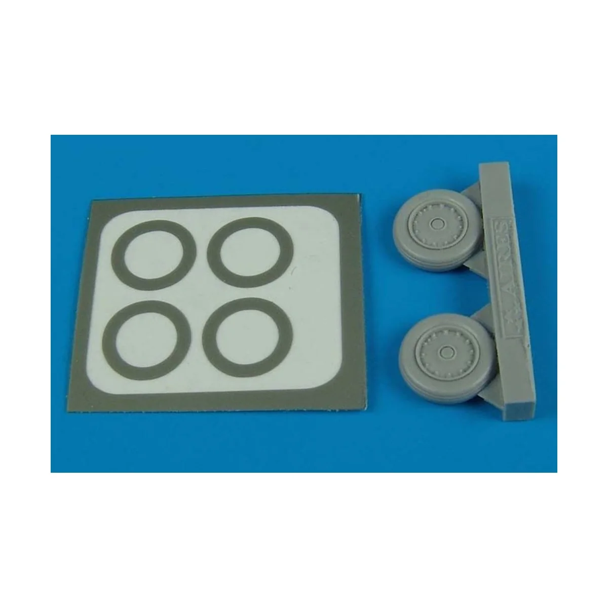 F-8 Crusader wheels & paint masks - Aires 7243