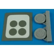SBD Dauntless wheel & paint masks, 1/72 - Aires 7244