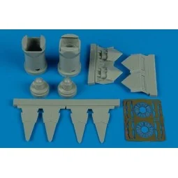 F-22A Raptor exhaust nozzles (REV), 1/72 - Aires 7248