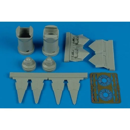 F-22A Raptor exhaust nozzles (REV), 1/72 - Aires 7248