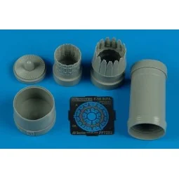 F-16l Sufa exhaust nozzle for Kinetic, 1/72 - Aires 7252