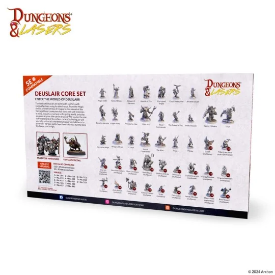 Dungeons & Lasers Miniatures: DEUSLAIR: CORE SET - Archon Studio DN...