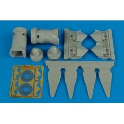 F-22A Raptor exhaust nozzle for Academy, 1/72 - Aires 7265