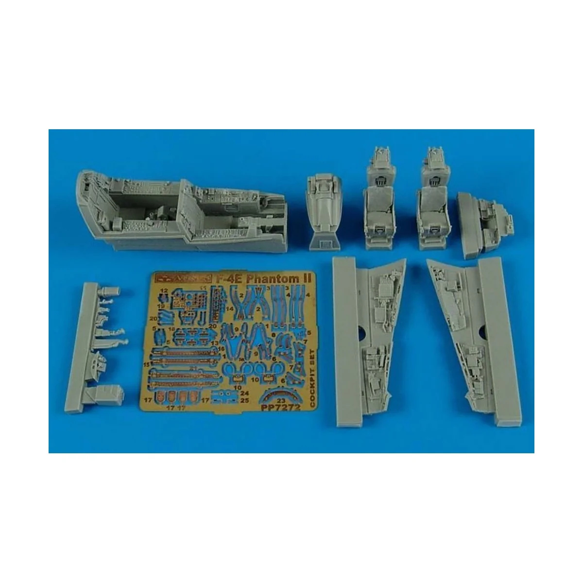 F-4E Phantom II cockpit set for Hasegawa, 1/72 - Aires 7272
