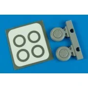 P-40B wheels & paint mask for Airfix - Aires 7277