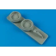 Curtiss P-40B/C wheel bay for Airfix - Aires 7278