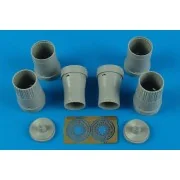 Su-27 Flanker B exhaust nozzles for TRU - Aires 7281