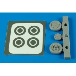 P-39 Aircobra wheels&paint masks f.ACAD. - Aires 7287