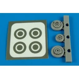 F9F Panther wheels & paint masks for HB - Aires 7291