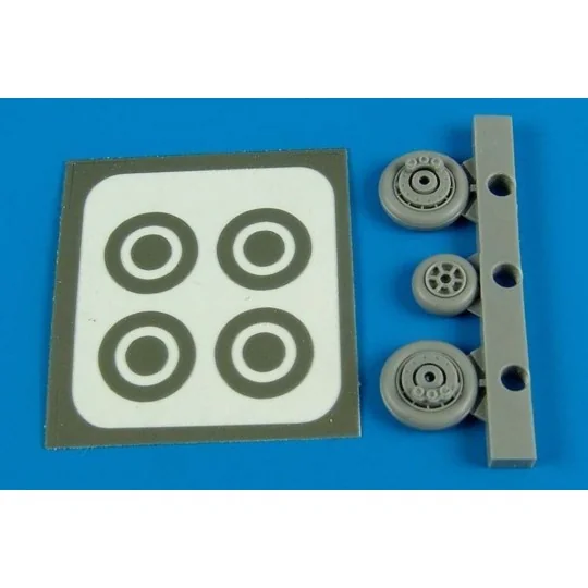 F9F Panther wheels & paint masks for HB - Aires 7291