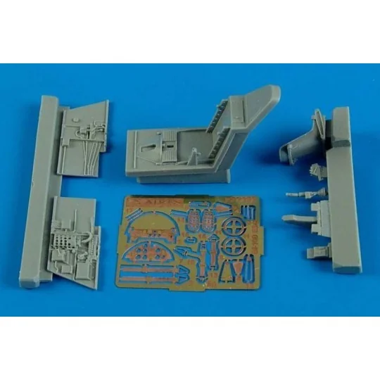 Bf-109E-3/E-4 cockpit set for Airfix, 1/72 - Aires 7292