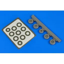 Sepecat Jaguar wheels & paint masks - Aires 7300