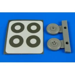 Hawker Typhoon wheels & paint mask - Aires 7302