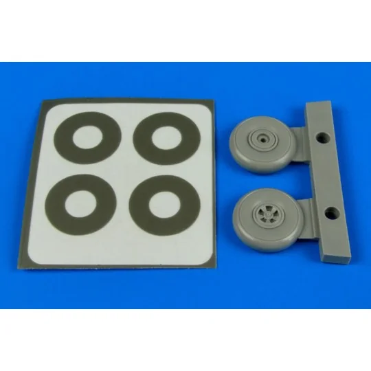 Hawker Typhoon wheels & paint mask - Aires 7302